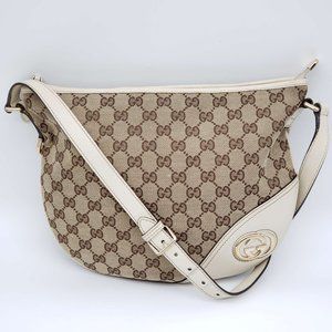 Gucci Beige and Brown Shoulder Bag